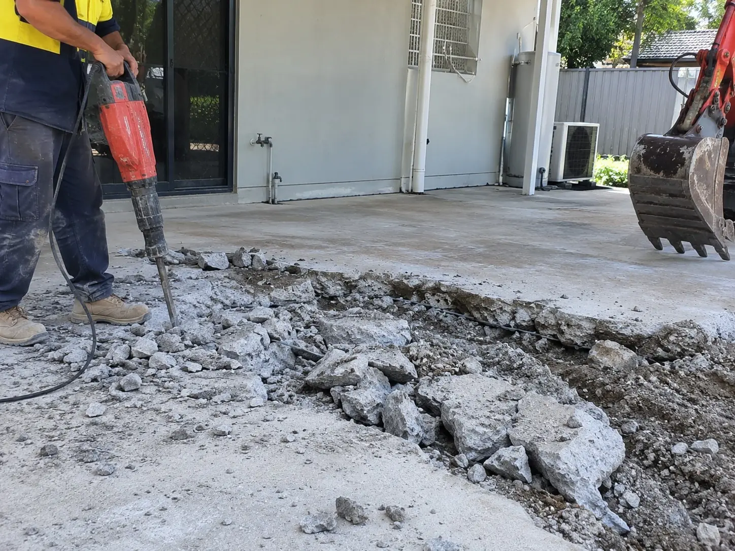Concrete demolition in Cairns