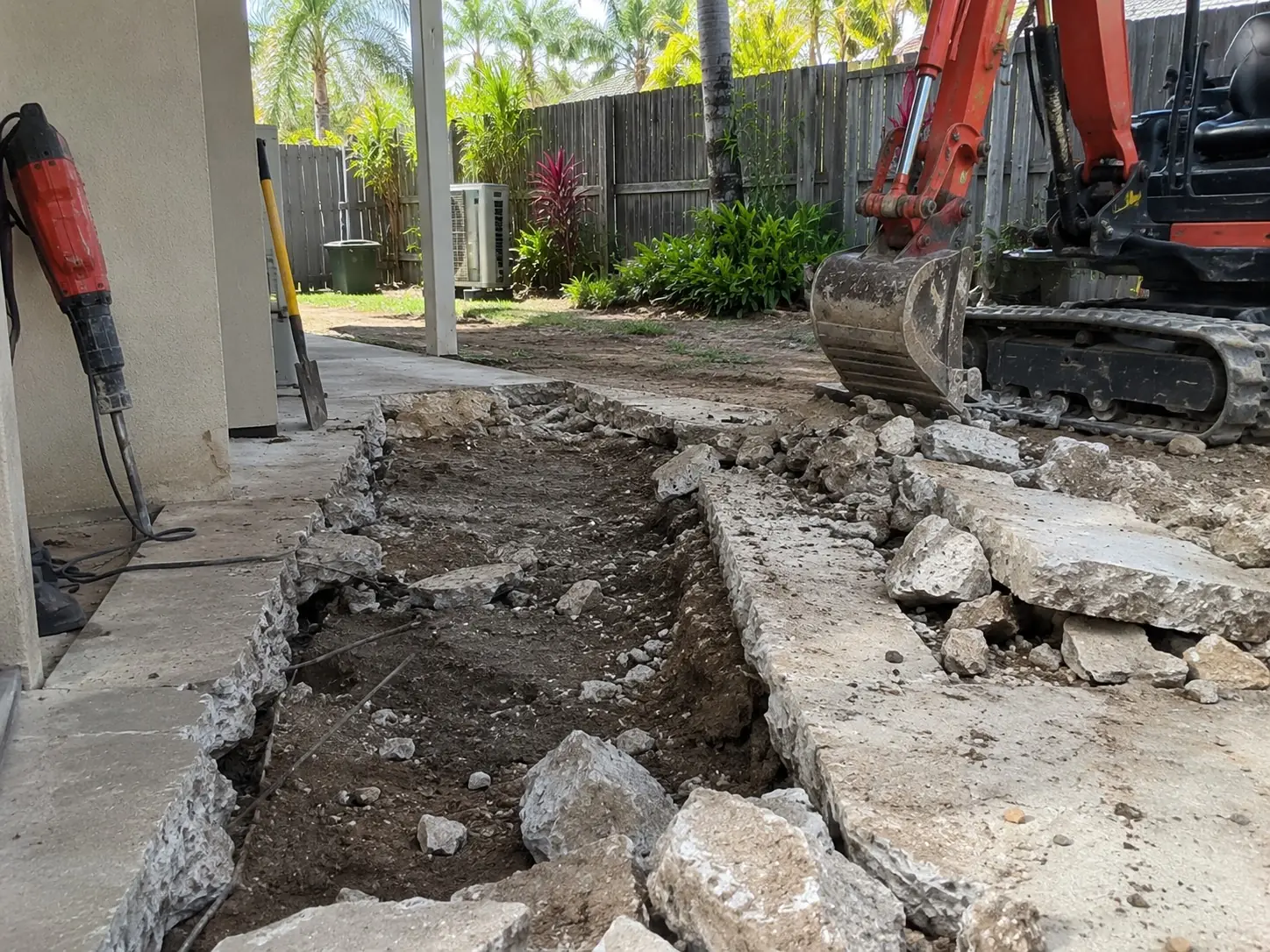 Concrete removal in Cairns