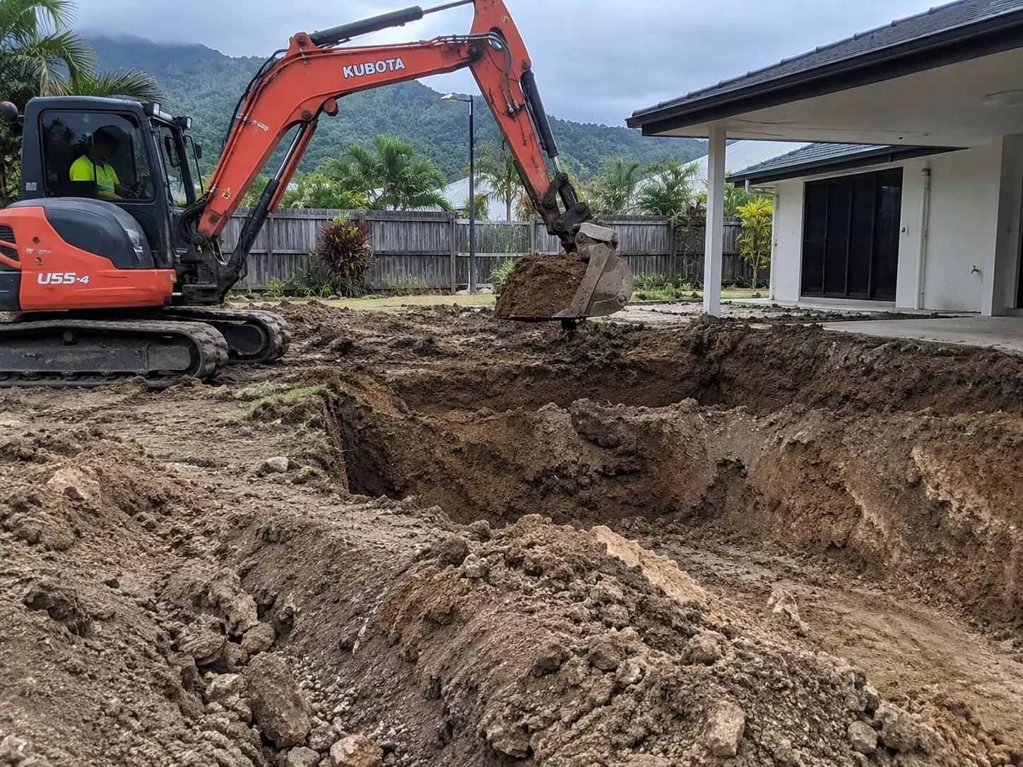 Excavation project by our Cairns crew