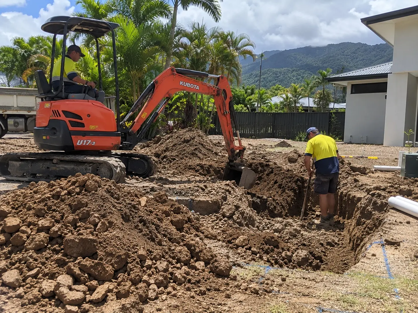 Trenching project by our Cairns crew