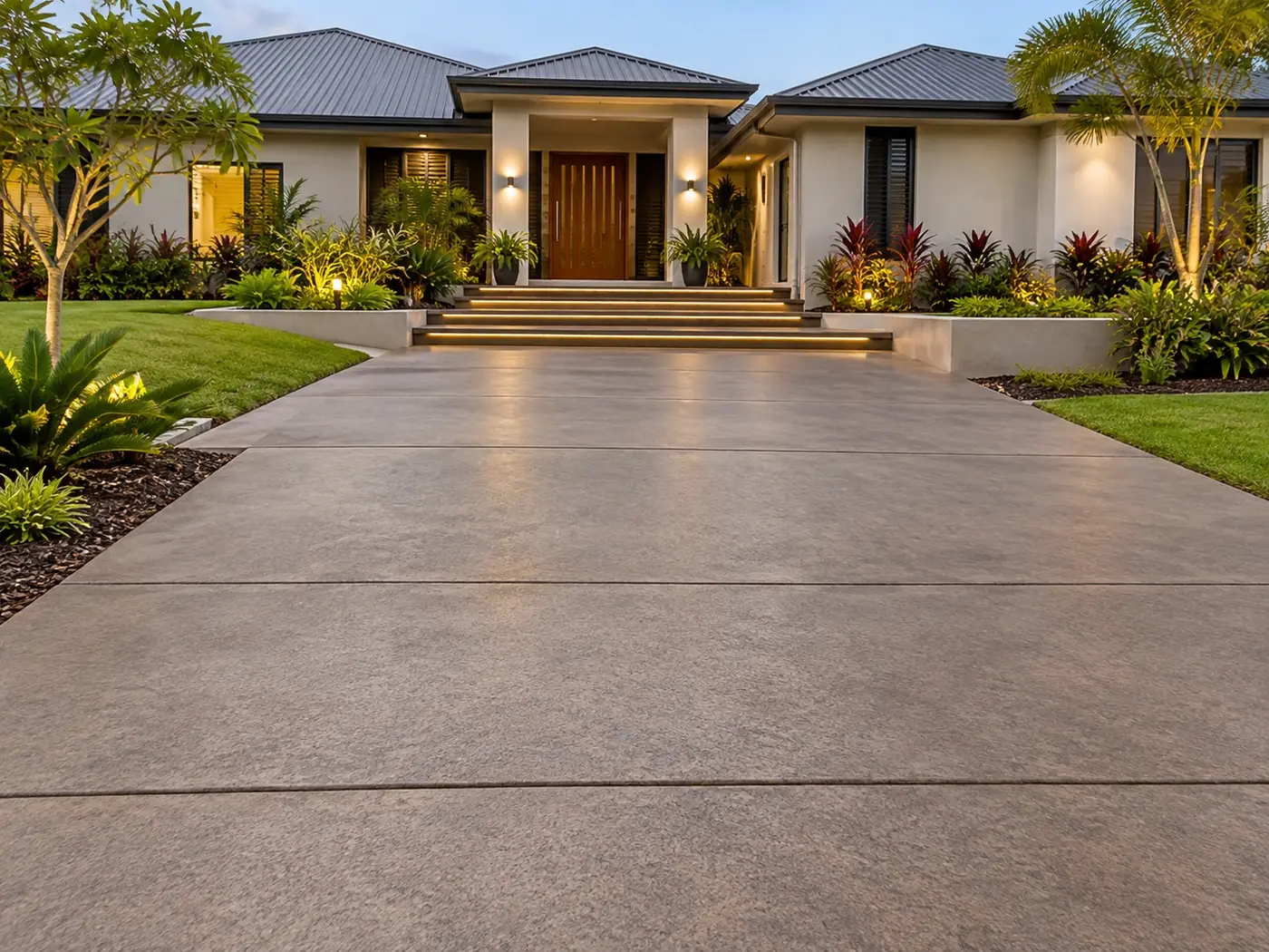 Coloured Concrete project by our Cairns crew