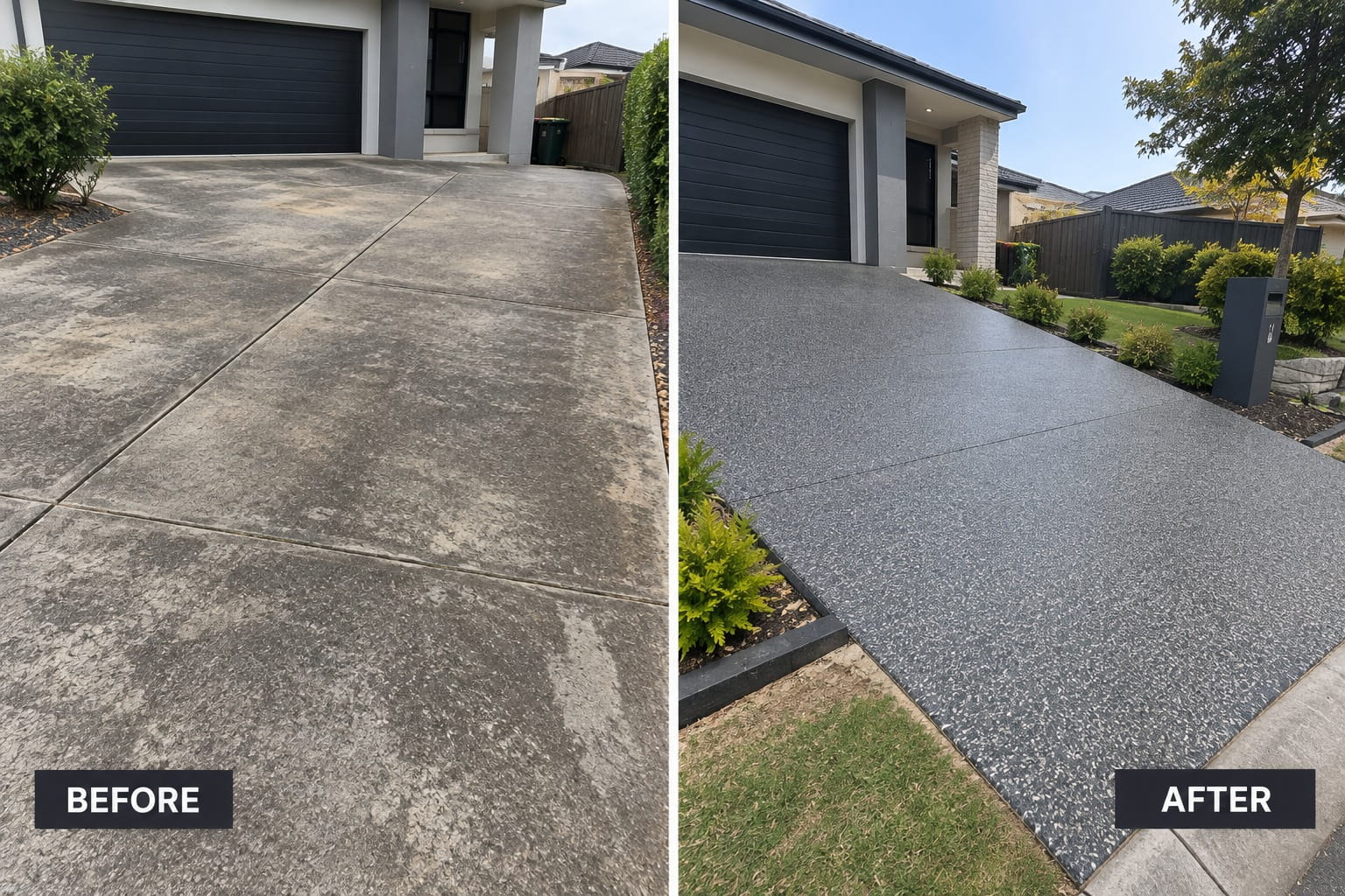 Concrete driveway in Gordonvale, Cairns