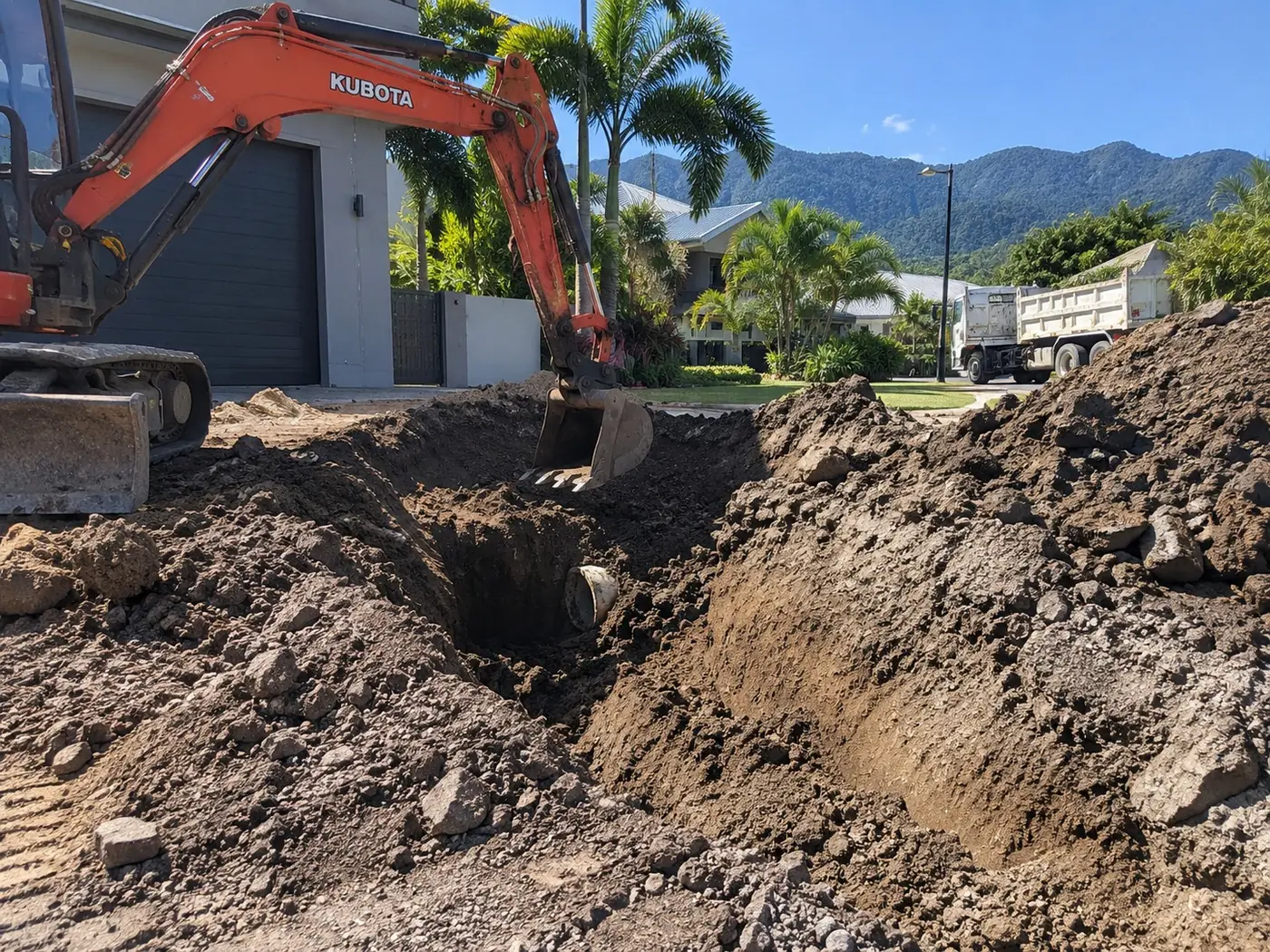 Excavation project by our Cairns crew
